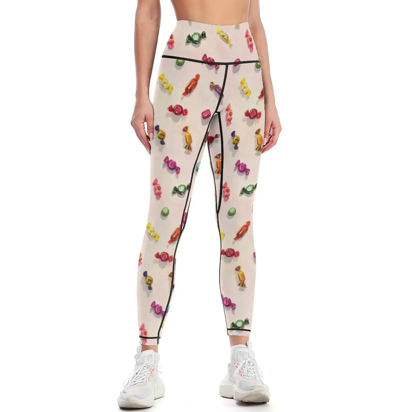 

Sweet Candy Painted Pattern Leggings workout clothes for Sweatpants sportswear gym Pants sport Womens Leggings