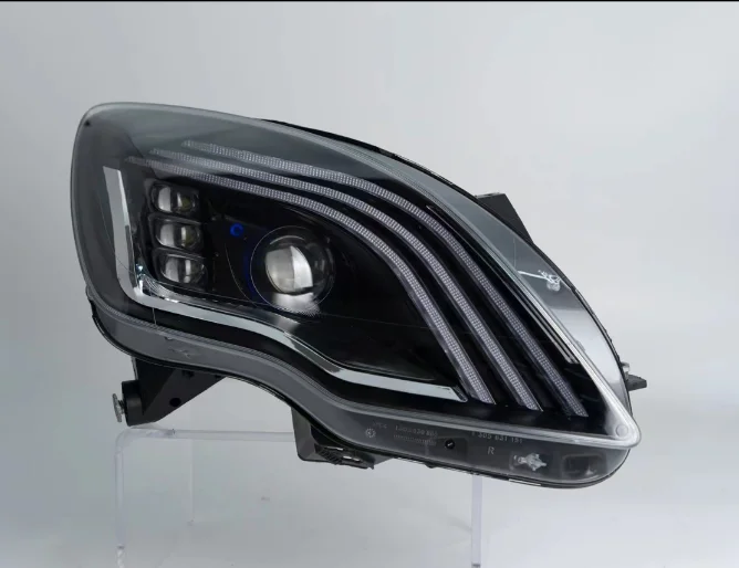 09 10 11 12 13 14 Mercedes R350 Headlights R300R400 W251 Modified LED Daytime Running Light Flow Turn signal New Front Assembly