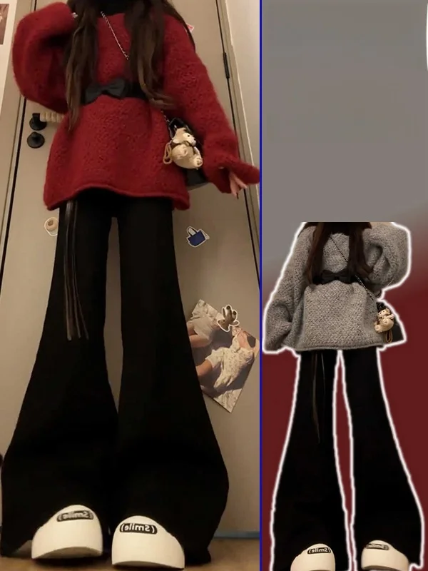 

plus Size Loose Knitwear Women's Soft Comfortable Knot Waist Cinching Slimming Sweater Casual Lazy Sle Mid-Length