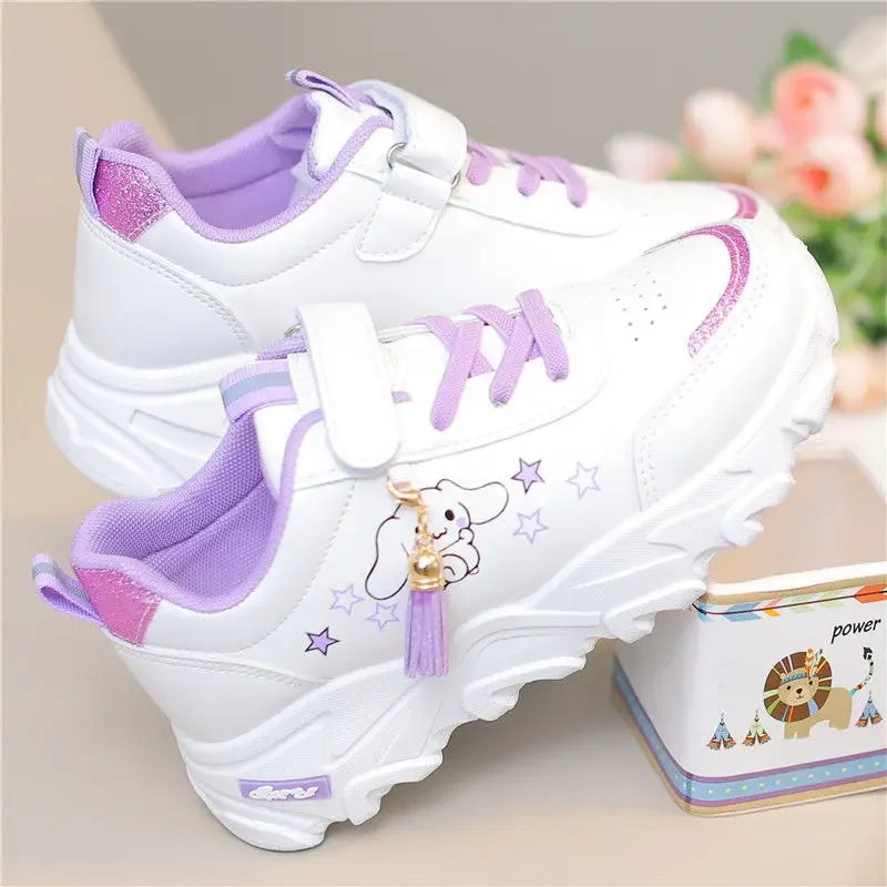 Nowe sneakersy Sanrio Kawaii Cinnamoroll Cartoon buty do biegania dzieci na co dzień buty dla dziewcząt prezenty