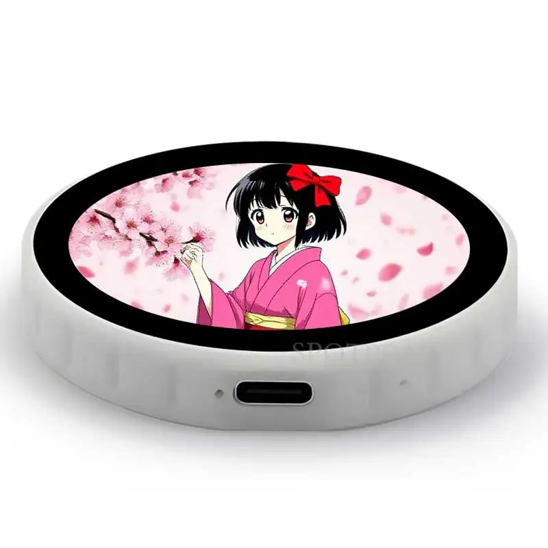 ESP32-S3 1.85 بوصة شاشة LCD مستديرة N16R8 مجلس التنمية DeepSeek AI الدردشة الصوتية صندوق روبوت تلفزيون صغير شحن مغناطيسي