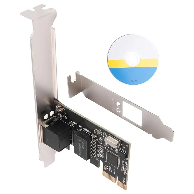 Superior-PCIE X1 RJ45 Server Gigabit Network Card RTL8111C Single Port 1000M Ethernet Adapter Card Network Card For Desktop