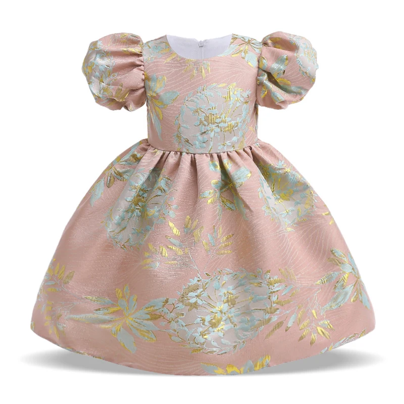 New Summer Vintage Princess Dress For Girl Children Costume Palace Party Dresses Girls Clothes Wedding Bridesmaid Gown 3-8 Years