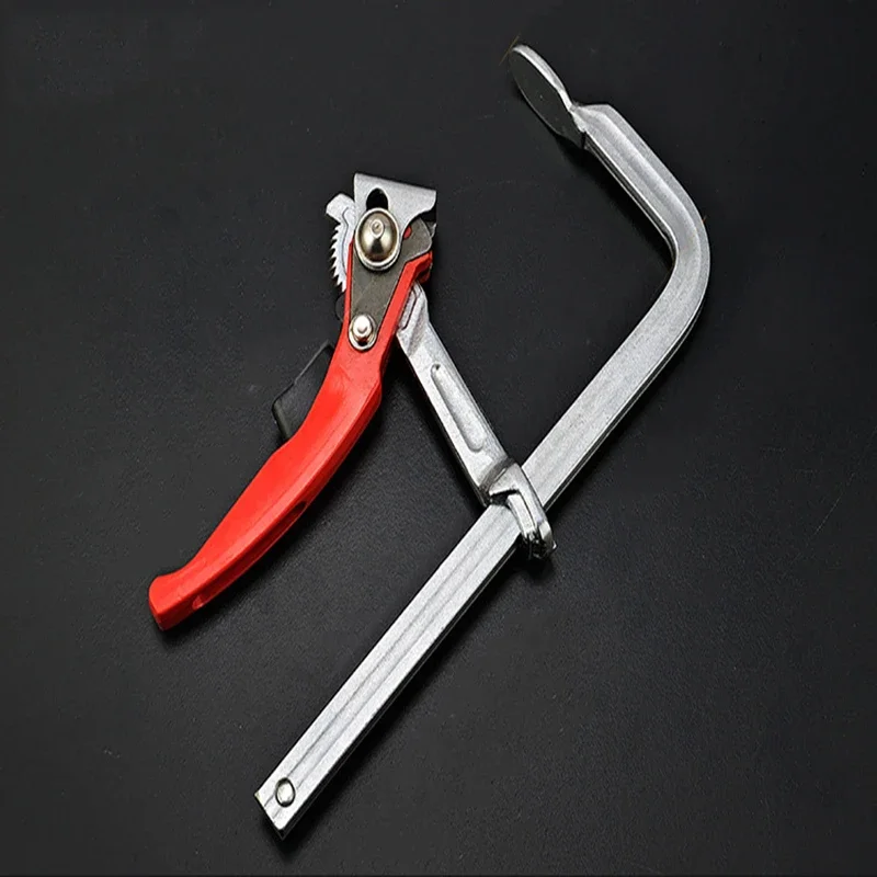 Todo-aço Forjado Catraca Rápida f Braçadeira Carpintaria Guia Fixo Ferroviário Braçadeira Máquina Ferramenta de Mão Carpinteiro f Braçadeira Woodworker Tamanho
