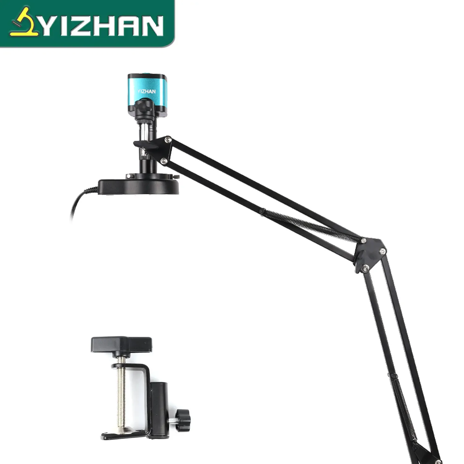 YIZHAN 4K 48MP Digitale Elektronische Mikroskop Kamera HDMI USB Cantilever Ständer C-Mount 1-150X Zoom Objektiv für Bildererfassung