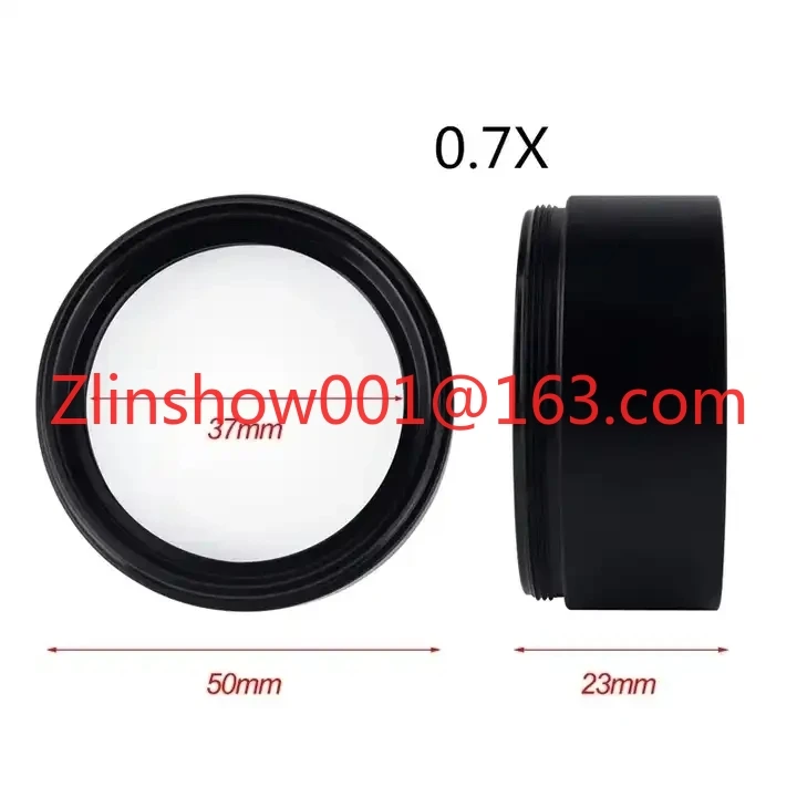 Objectif auxiliaire M-21 M-22 0,5x 0,7x pour Microscope stéréo Zoom, filetage 48mm pour Microscope stéréo trinoculaire HD