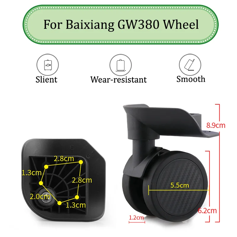 

Suitable For Baixiang GW380 Universal Wheel Trolley Case Wheel Replacement Luggage Pulley Sliding Casters Wear-resistant Repair