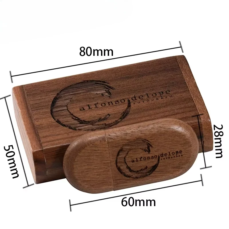 10 Pz/lotto Legno USB 3.0 Flash Drive128GB Regali di Nozze Pen Drive 64GB Fotografia Memory Stick 32G LOGO Libero Ad Alta Velocità USB 3.0