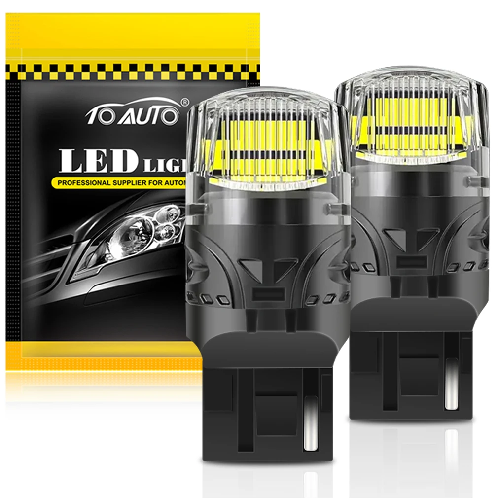 

2 шт. T20 LED W21/5W W21W 7440 7443 LED T25 3156 P27W 3157 P27/7W Светодиодный автомобильный сигнальный фонарь с автоматическим поворотом заднего хода автомобиля 12 В
