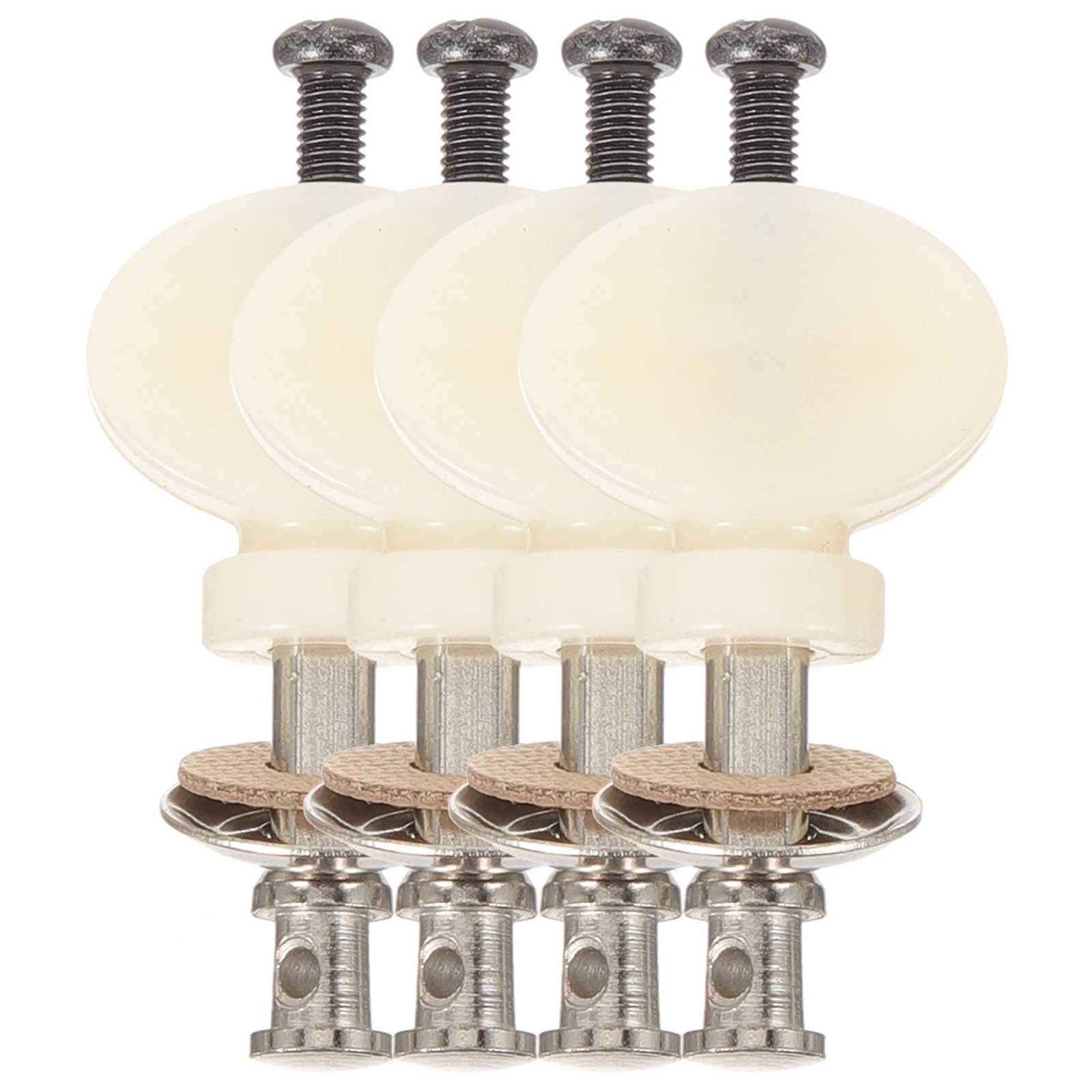 

4pcs Ukulele String Studs Round Handle Metal Tuners Small Pegs for Ukulele Adjustable Height Portable Practical Accessories