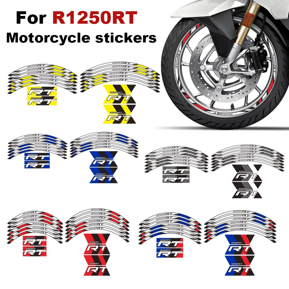 

For BMW R1250RT R 1250 RT Motorcycle Tank pad Side Grip Fuel Oil decals stickers kit Trunk Luggage case wheel Fairing Fender