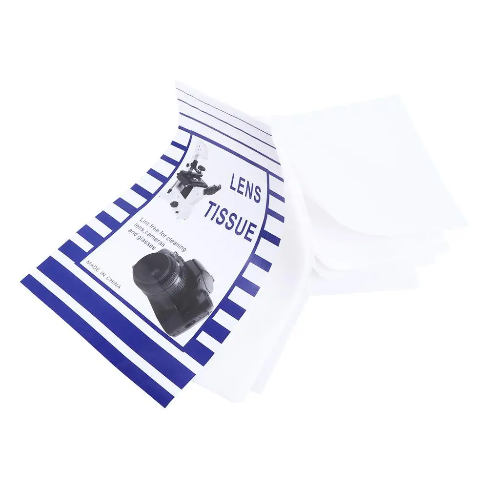 50 Sheets Soft Camera Lens Optics Tissue Cleaning Clean Paper Wipes Booklet For Screen Camera Lens Filter Glass