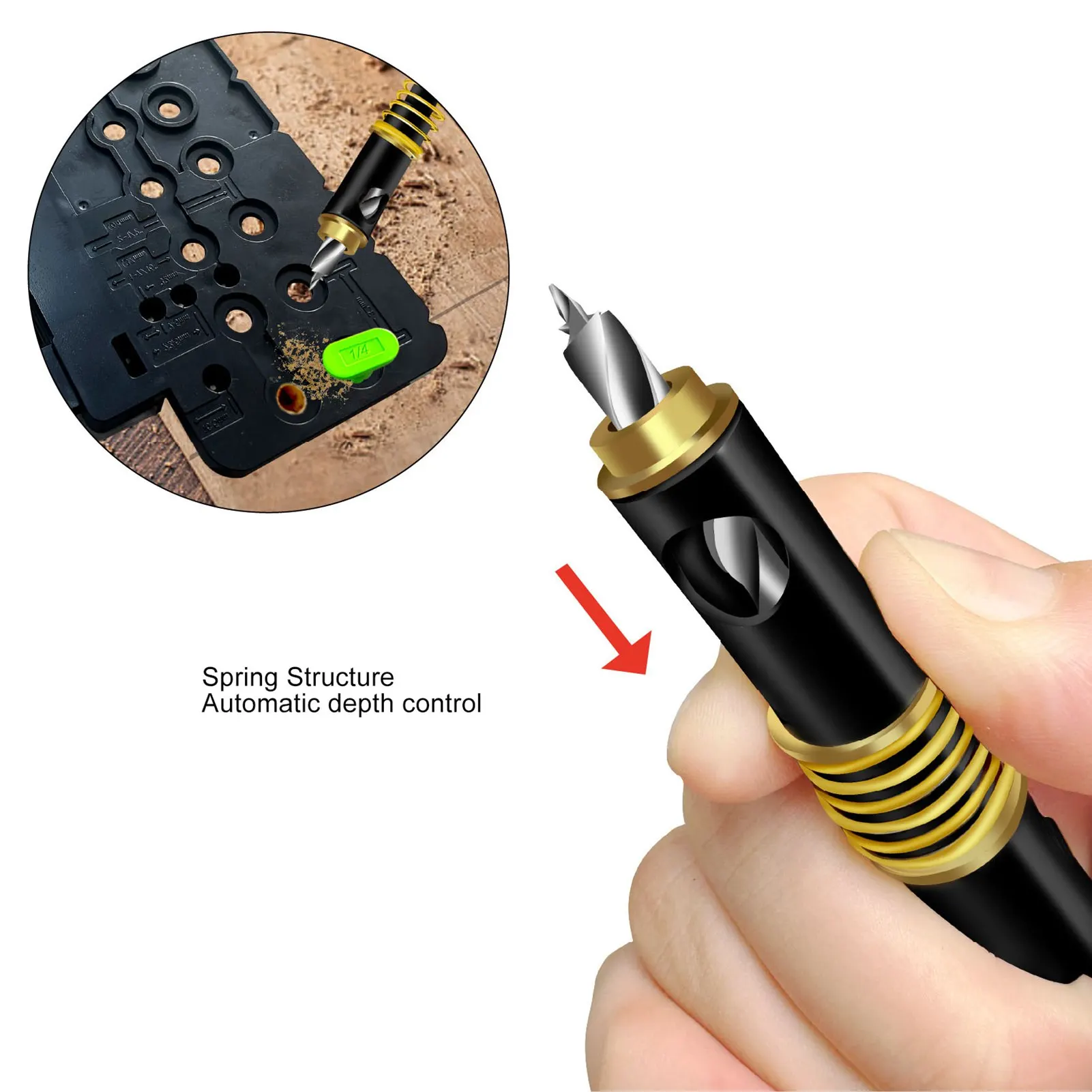 

Cabinet Hardware Jig Tool Drill Guide Hardware Jig Multifunctional 1/4in 5mm Accurate Shelf Peg Hole Jig for Woodworking