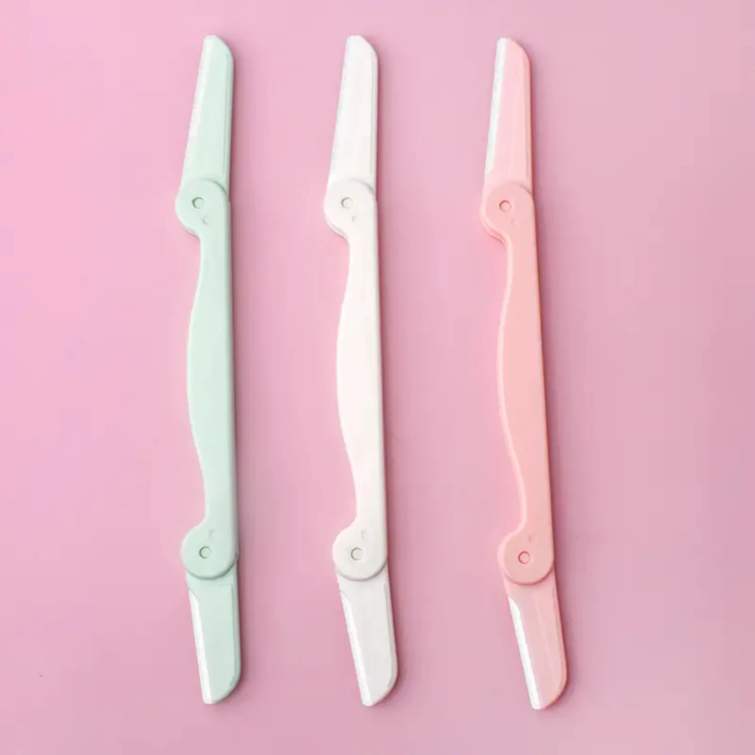 Набор из 3-х острых лезвий-триммера для бровей, прецизионного формирователя и бритвы — портативный косметический инструмент для идеальных бровей