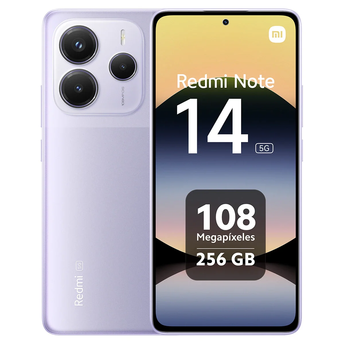 Xiaomi redmi note 14 5g smartphone 8+256 gb, 108 mp mediatek dimensity 7025-ultra screen, 120 hz, eye protection, 5110 mah battery, nfc, without charger