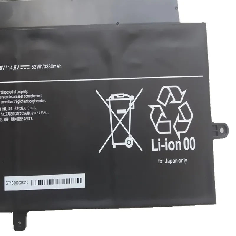 Imagem -03 - Bateria do Portátil para Toshiba 52wh 3380mah 14.8v Pa5160u-1brs Kira-10d Kira-101 Kira-102 Kira-at01s Pa5160u1brs