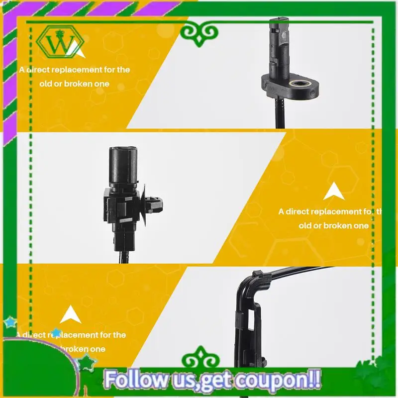 

AC34-2Pcs Front Right / Left ABS Wheel Speed Sensor Fit For 2006-2011 Honda Civic 57450-SNA-003 57455-SNA-003