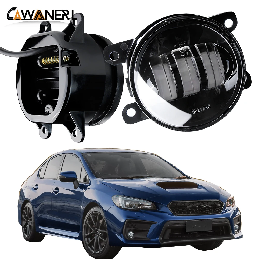 2 Pieces LED Fog Light Assembly 30W 4000LM Car Front Bumper Fog Lamp DRL H11 For Subaru WRX STI 2015 2016 2017 2018 2019 2020