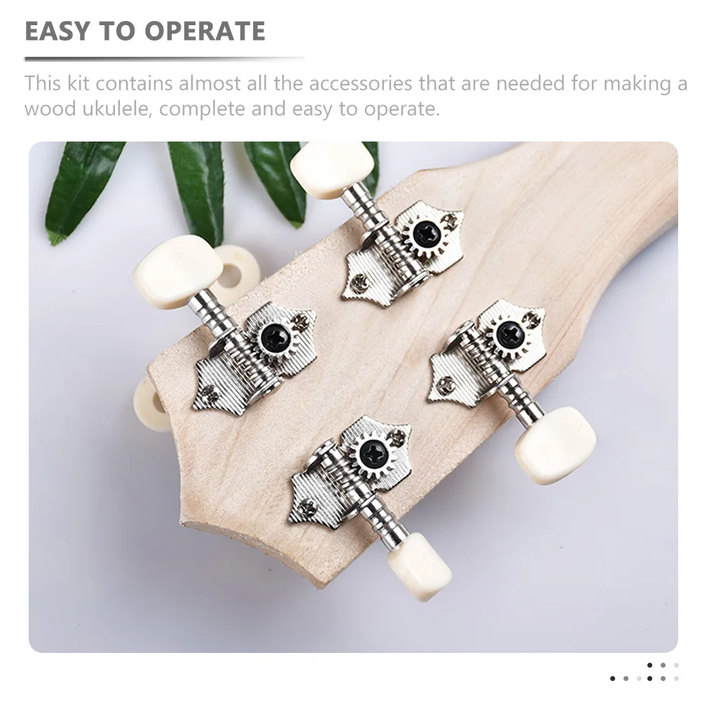 

1Set Ukulele DIY Kit Handmade Wooden Ukulele Kit Paintable Surface DIY Easy Assemble Musical Instrument Educational Gift