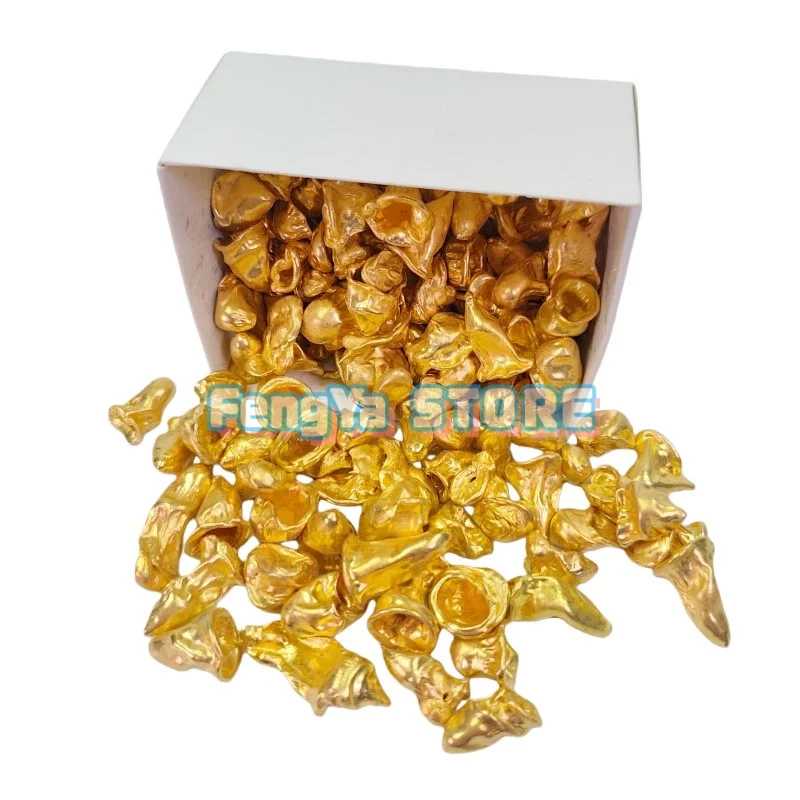 500g Dental Yellow Metal Proucts Alloy Denture Materials for Casting Full Cast Crown On FCC Casting Crown Dental Lab Materials