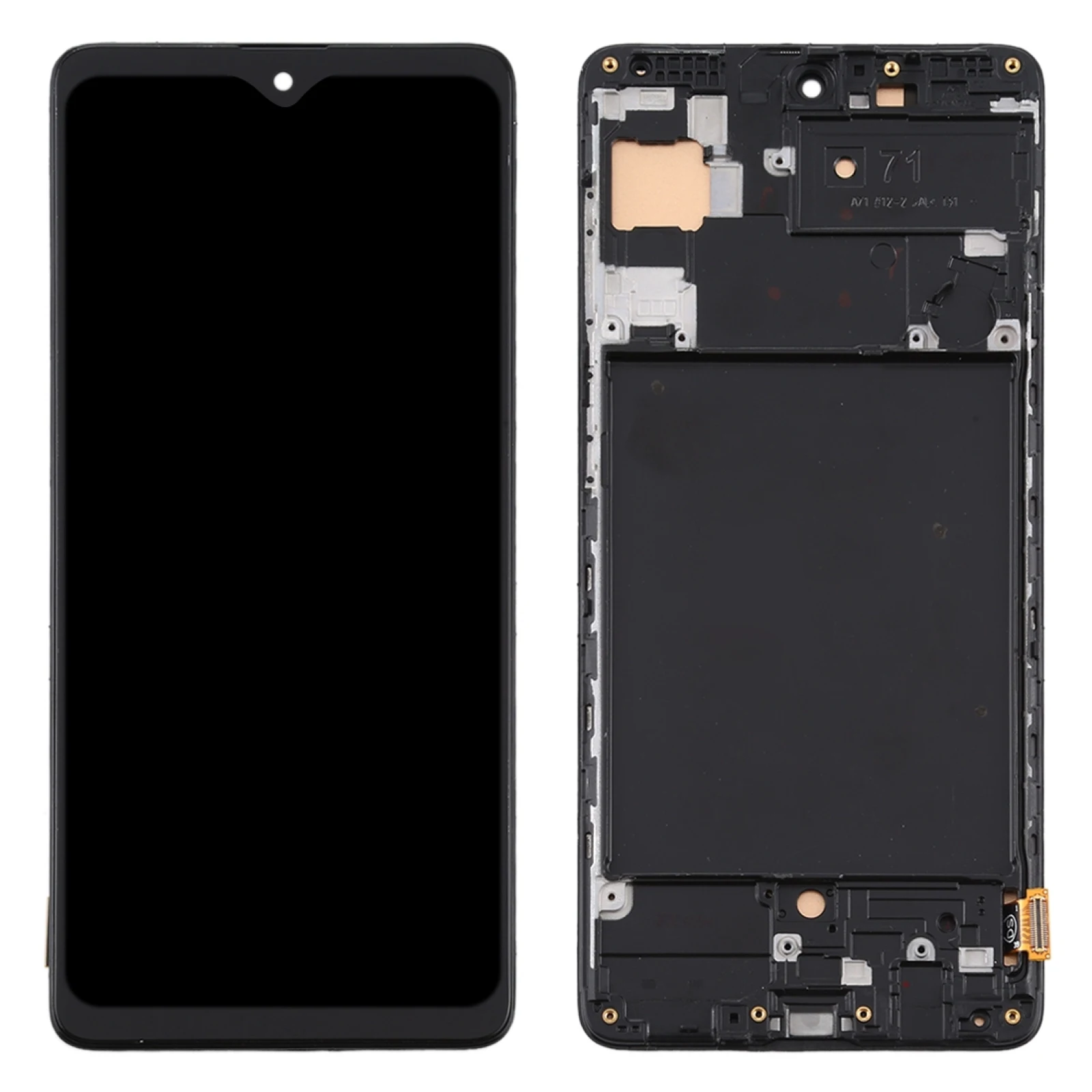 TFT Material LCD Screen and Digitizer Full Assembly With Frame for Samsung Galaxy A71 / SM-A715