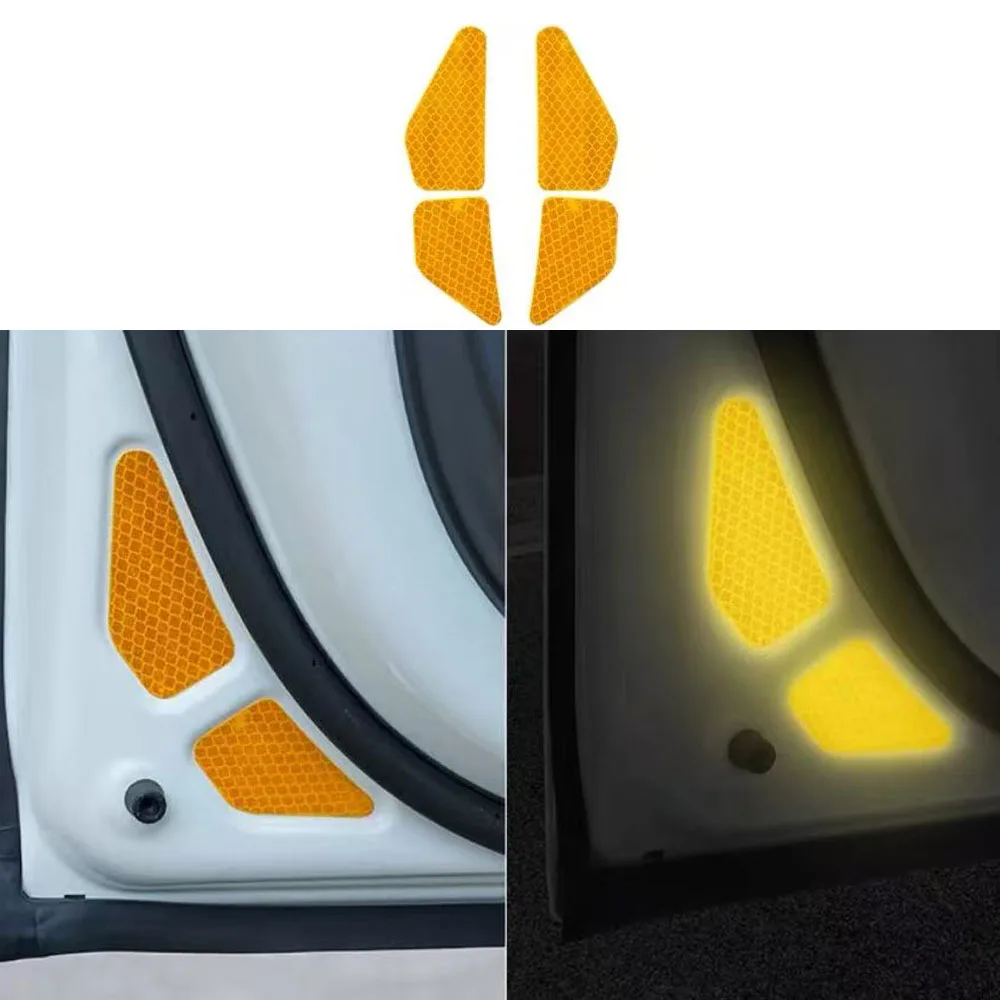 

For BAIC 212 T01 2024 - 2026 Door Reflective Collision Warning Sticker Door Night Anti Scratch Protection Sticker