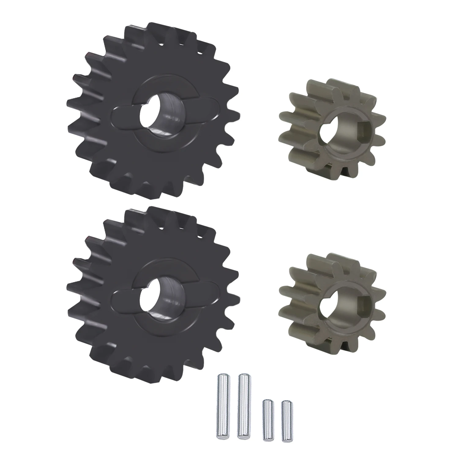 Steel Gears 12T/20T Front Rear Portal Axle Gear Set For 1/24 FMS FCX24 POWER WAGON FCX18 Powder Drunk RC Crawler Upgrade Parts