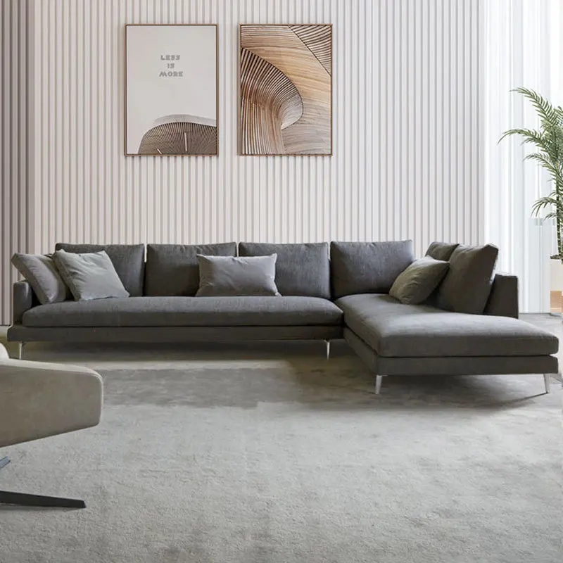 

American retro fabric latex, sofa modern simple size apartment, living room corner