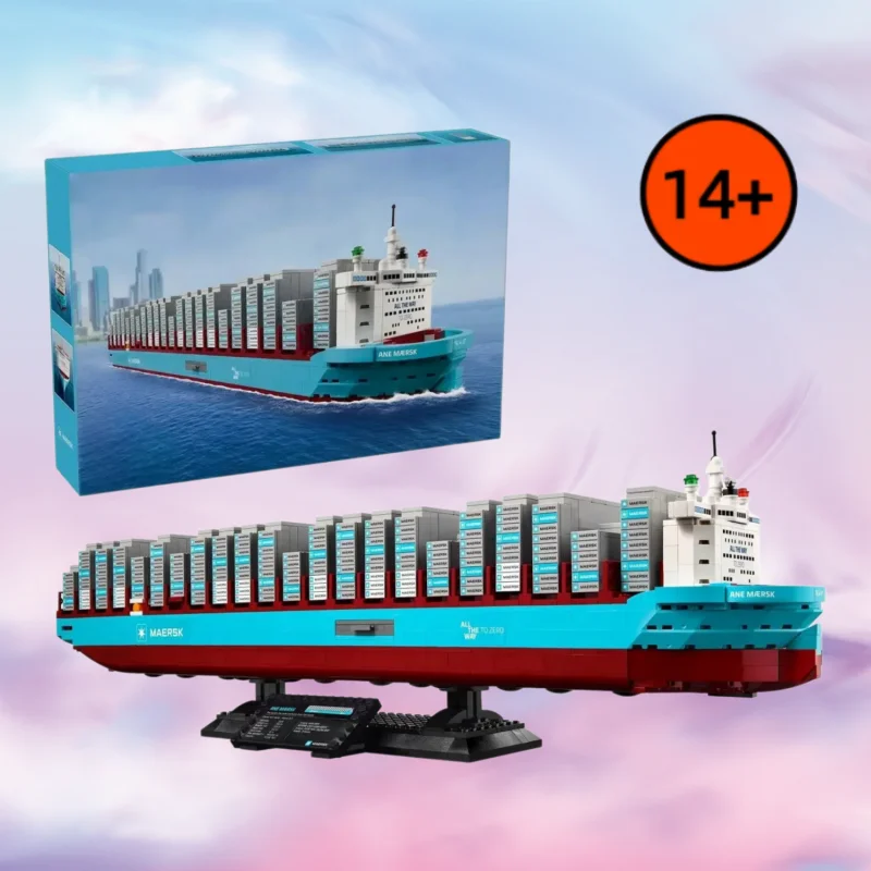 

DIY Puzzle Ship Boat Home Decor Assembly Model 40955 Dual-Fuel Container Vessel Building Blocks 2026 New Gifts for Adults