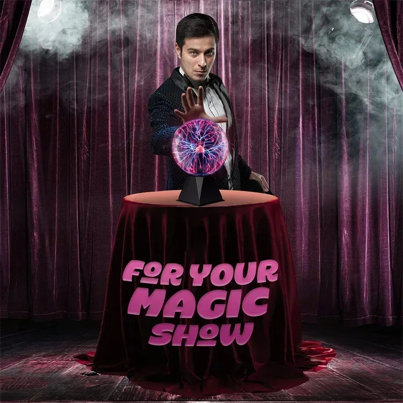 8 Inch Sound Control Magic Plasma Ball Lamp LED Night Light Atmosphere  Glass Plasma Light Christmas Party Decor Lighting Space