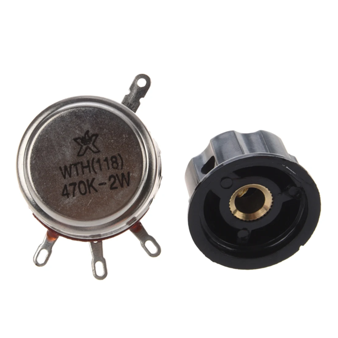 Replacement 6mm Shaft Dia 470K Ohm 2W Pots Potentiometer w Knob