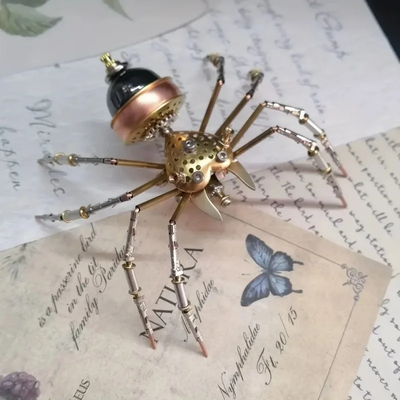 Mechanical Insect Metal DIY Assembly Kit 3D Gear‑Style Puzzle Model Hand‑craft Decorative Ornament For Hobby Collection Gift
