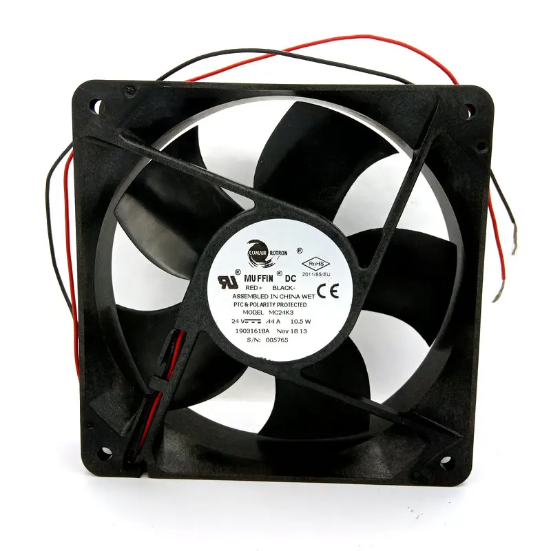新しいオリジナル-mc24k3-dc24v-044a-105w-2-ライン-120x120x38mm-インバーター冷却ファン