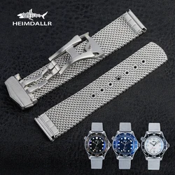 Watchband For Titanium Sea Ghost Metal Strap Watch Accessories Men Stainless Steel Watch Band