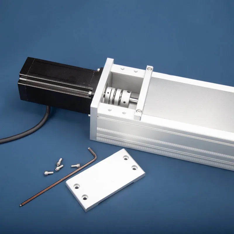Fully enclosed linear module slide table steel belt embedded sealing cross screw high precision guide rail NN100