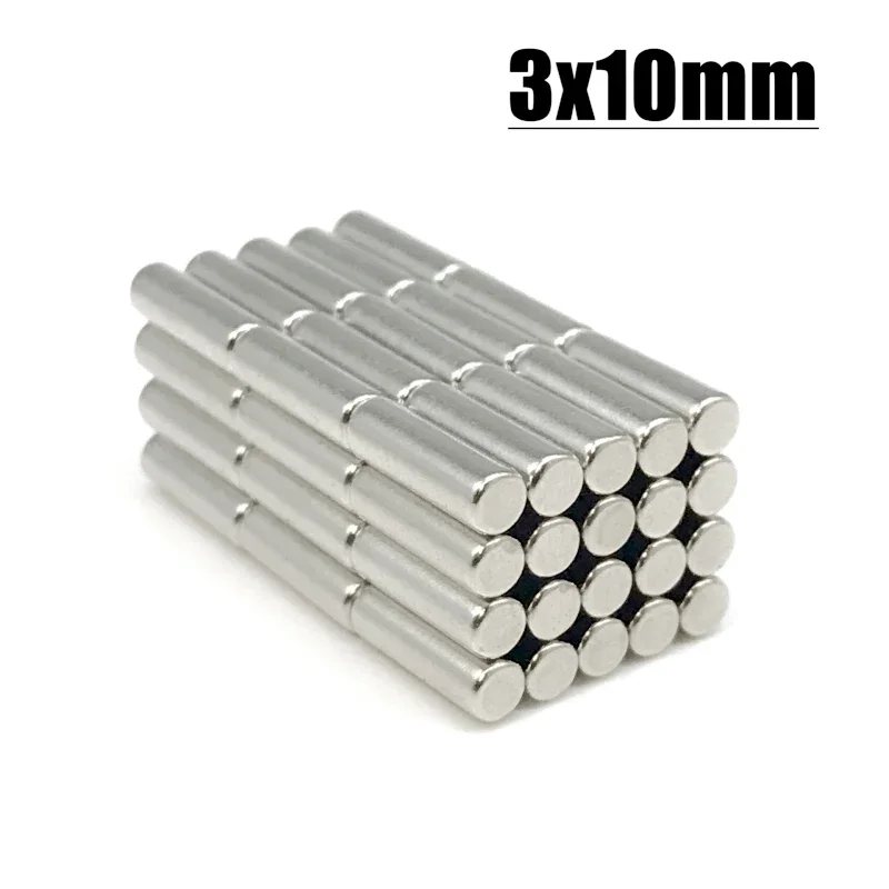10~1000pcs N35 Fridge Tool Magnet 3x10mm Imane Round Shape Hook Tool Accessory For Garden Diy Handmade Craft 3*10 Diy Craft