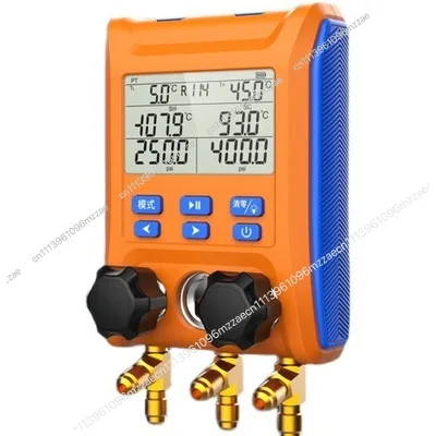 LMG-10W Manifold Instrument Electronic Digital Display Cold Storage Heat Pump HVAC Side Leak Meter Intelligent Detection