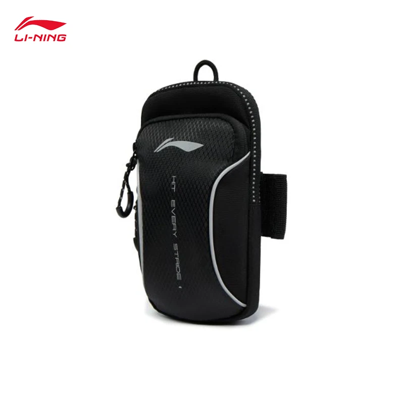 LI-NING Unisex Running Series Arm Bag Reflective Compact lightweight mobile phone bag sports arm bag ABDV087