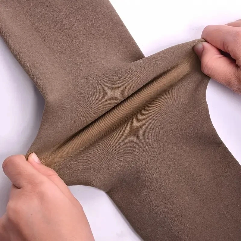 1 para fałszywych półprzezroczystych spodni termicznych, jesienno-zimowych, wąskich, elastycznych rajstop z wysokim stanem