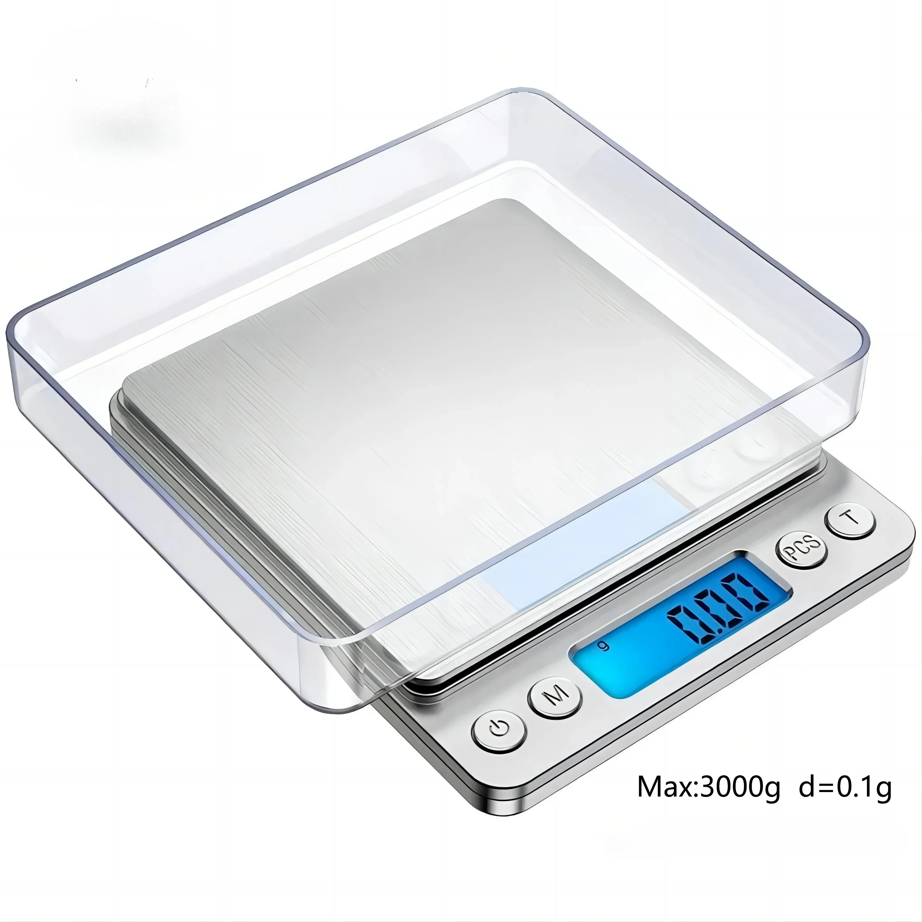 Digital Kitchen Scale Kitchen Measuring Scales Stainless Steel Precision Jewelry Electronics Grams of Gold Balance Weight 3000g