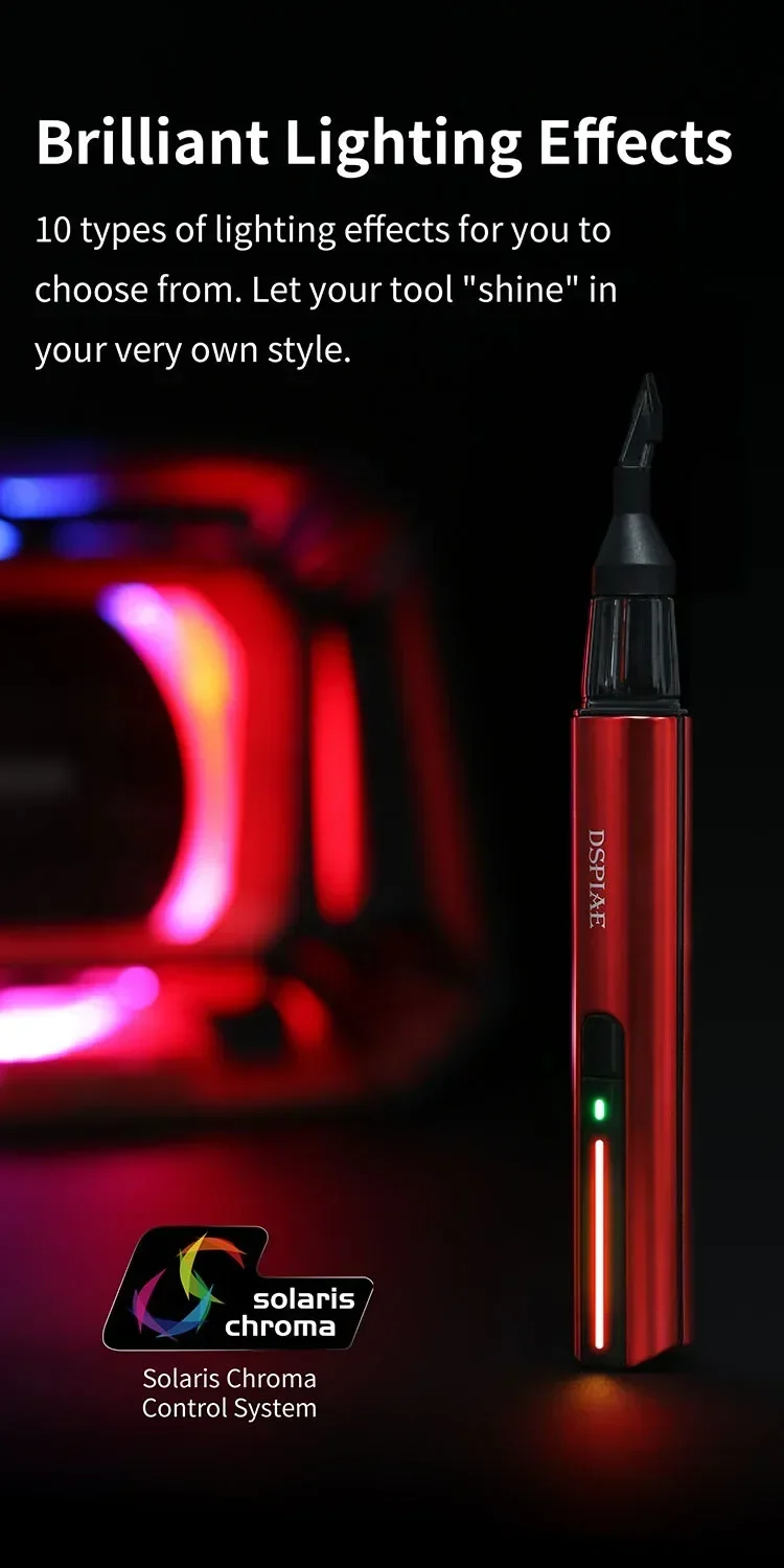 USB Mini Oszillierender Schleifstift, Tragbares Elektrisches Polier- und Schleifwerkzeug mit 3 Stück Selbstklebenden Schleifpapierköpfen – Detail 7