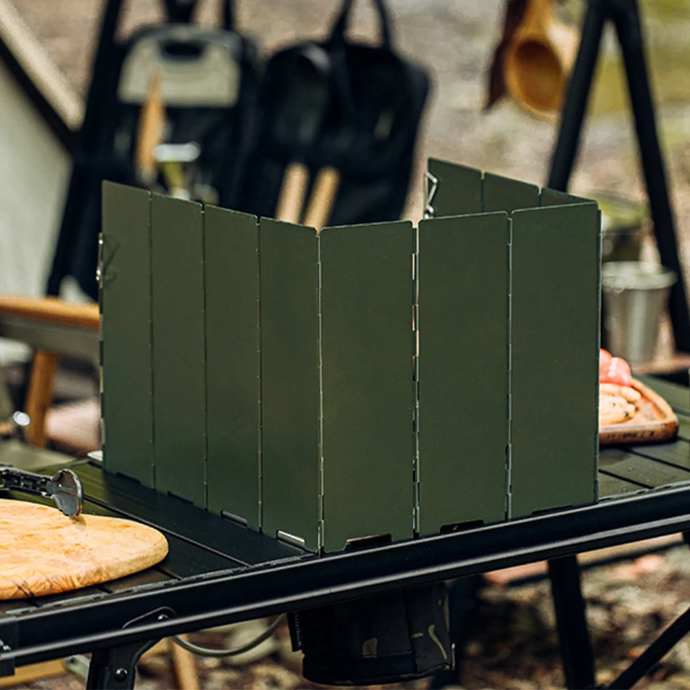 

Portable Foldable Anti-Wind Tool For Camping Creative Windscreen Bbq Windshield Lightweight Windproof Guard For Outdoor Stove