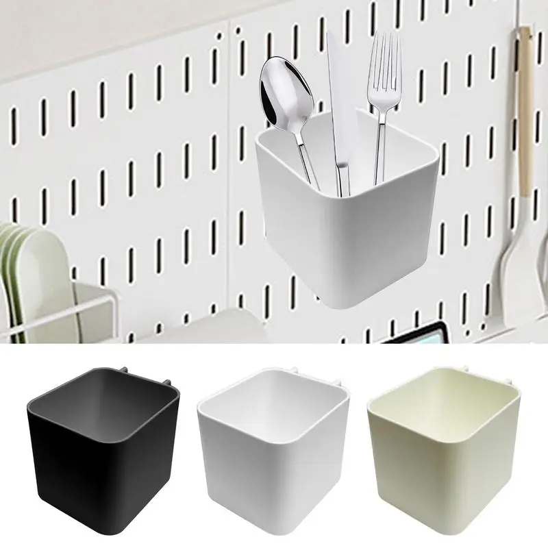 Pegboard Cups Organizer Bin for Pegboard No Drilling Pegboard Cup Holder Accessories Storage Containers Makeup Organizer Shelf