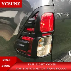 Car Styling Accessories Tail Lights Cover For Toyota Hilux Revo Rocco 2016 2017 2018 2019 2020 Pick up Truck Hilux 2021 2022 4x2