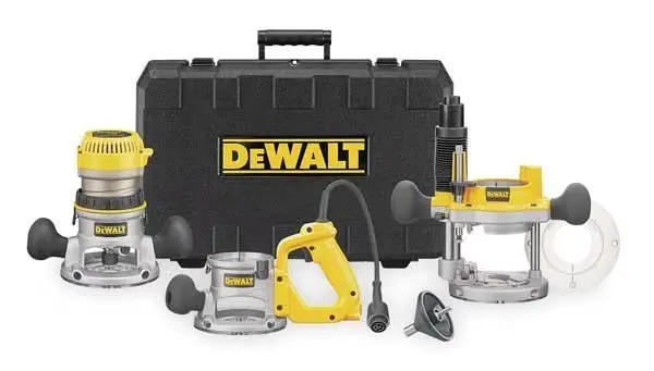 2-1/4 HP (maximum motor HP) Three Base Router Kit