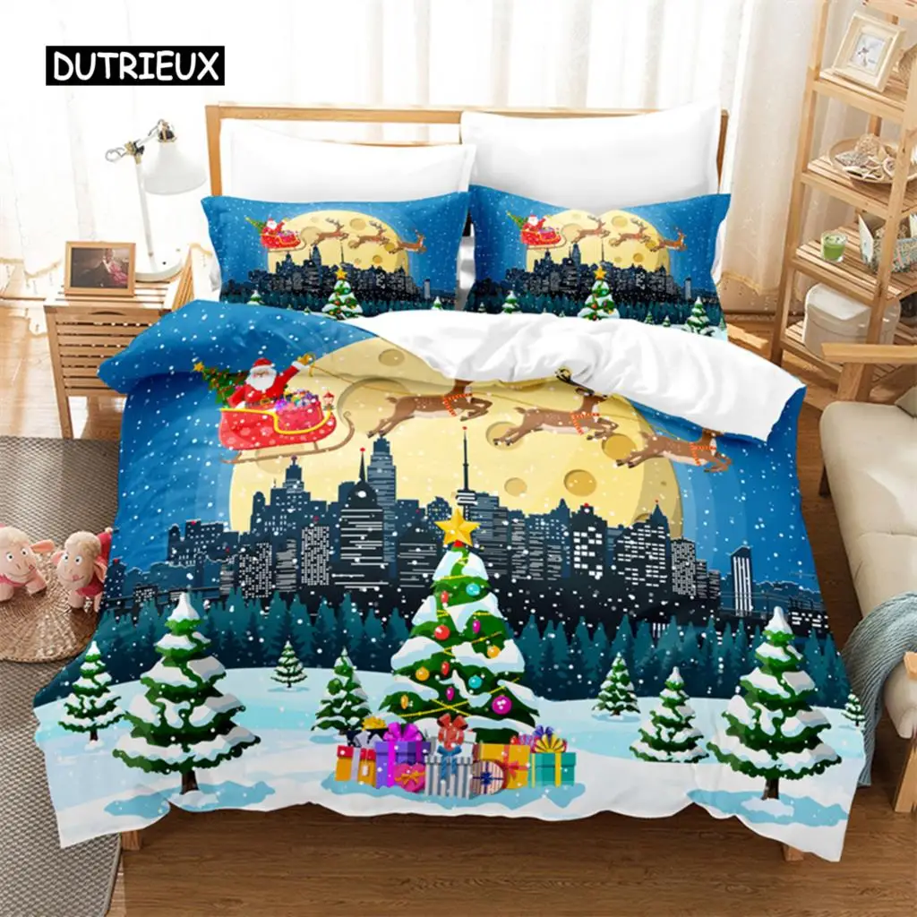 

Christmas Day Bedding Set Duvet Cover Set 3d Bedding Digital Printing Bed Linen Queen Size Bedding Set Fashion Design