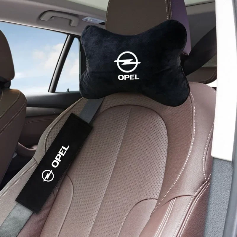 

Car Headrest Neck Pillow Seat Belt Shoulder Pad Fit For Opel OPC LINE Astra J H G K Insignia Corsa D B E Mokka Vectra Zafira