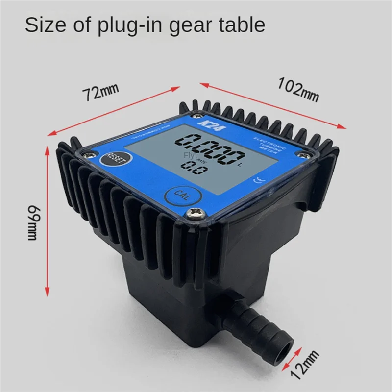 Minor Flow Digital Display Meter Gear Flow Meter Gasoline Oil Hydraulic Oil Soy Oil Water 1-15L/Min