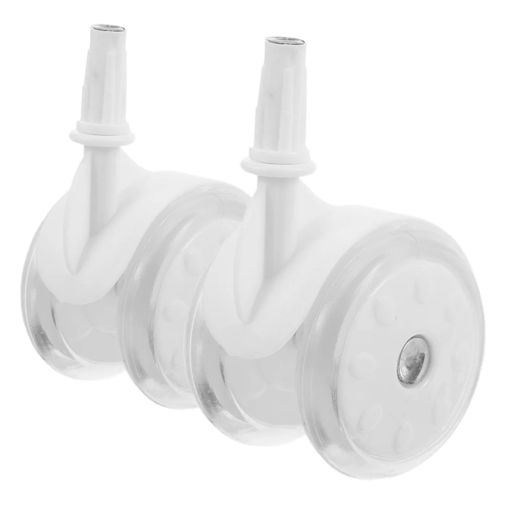 2 Pcs Baby Walker Wheel Wheels for Walkers Seniors Luggage Replacement Accessories Guardian Wheelchair Cupid Props