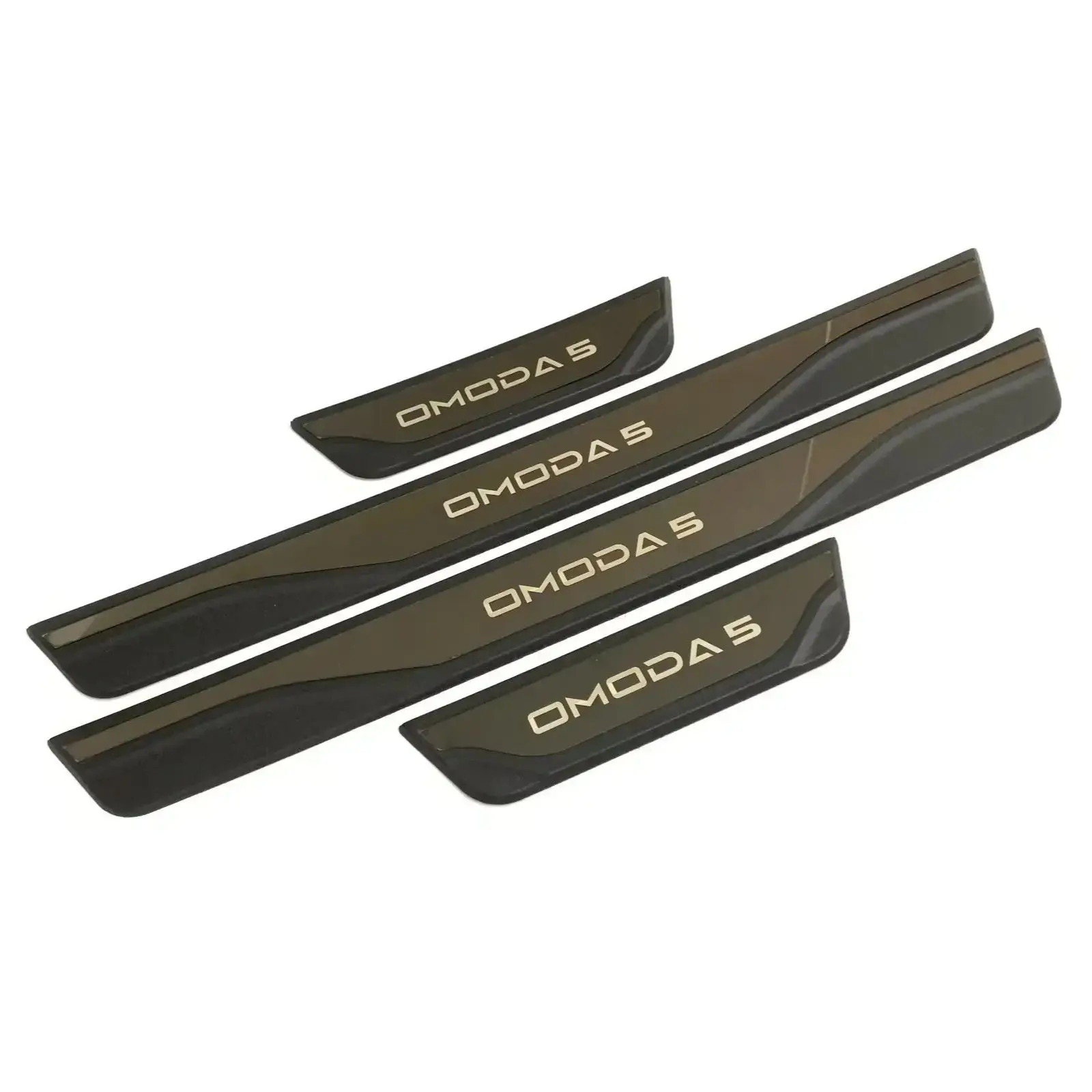 For Chery Omoda 5 E5 2022-2025 Door Sill 3d Kick Scuff Plate Protector Sticker Guard Pedal Shell Car Styling Auto Parts Supplies